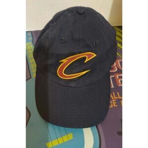 Cleveland Cavaliers Hat Big X Cavs Logo Hat Adjustable Slide Closure Blue Cotton